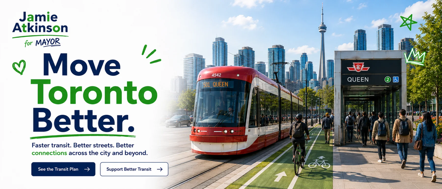 Toronto transit and street movement working together